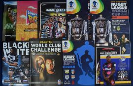 Collection of Rugby League Big Match Programmes from 2000s (9) to incl 2x 2013 Rugby League World