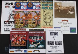 1992 Full Set Scotland Rugby Programmes in Australia (8): Scott Hastings' tour collection, to