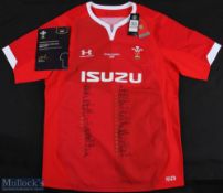 Autumn 2020 Wales Rugby Squad Signed Jersey: No. 103 of a limited edition of 276, with WRU