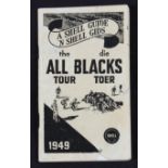 Scarce 1949 All Blacks' South Africa Souvenir Guide: Small, compact, well-illustrated with pen
