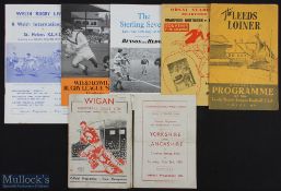 Miscellaneous Collection of Rugby League Programmes to incl Charity, Testimonial, Welsh Int XIII and