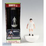 Subbuteo Football figure Table Lamp in white, approx. 7" tall, together with Subbuteo Drinks Flask &
