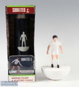 Subbuteo Football figure Table Lamp in white, approx. 7" tall, together with Subbuteo Drinks Flask &