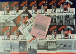 Collection of Manchester Utd home match programmes to include 1956/57 Bolton Wanderers (OL), Arsenal