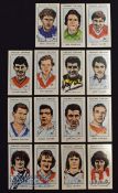 Selection of England Football Captains Collectors Cards featuring Gary Lineker, Mick Channon,