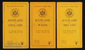 Scarce 1933/1934 Scotland Home Rugby Programmes