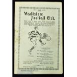 1927/28 Wealdstone v Lyons Club friendly match programme 6 April 1928; fair condition.