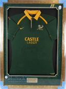 2003 Magnificent Signed & Framed Victor Matfield Matchworn South African Jersey: Donated by the