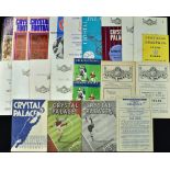 Crystal Palace home match programme selection 1945/46 Bournemouth (league south cup), 1947/48