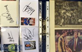 Superb collection of hand signed autographs of Everton players from 1990s onwards up to date, to