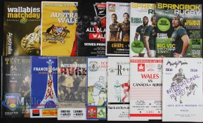 Wales Aways inc Overseas Rugby Programmes (13): A terrific chance to pick up those harder to get