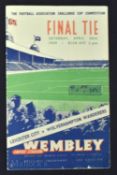 1949 FA Cup Final at Wembley match programme Wolverhampton Wanderers v Leicester City 30 April 1949;