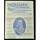 1931/32 Chelsea v Newcastle Utd Div. 1 match programme 14 April 1932; has been folded (kept flat),