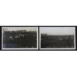 1907 Rugby Action Postcards, Devon v Durham (2): Pair of unused picture postcards from the 1907