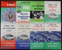 Complete Collection of Rugby League Challenge Cup Final Programmes 1961-1969 (9) - 1961 St Helens