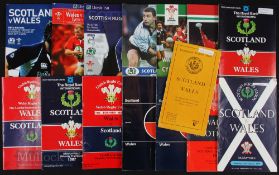 1949-2007 Scotland & Wales Rugby Programmes (15): Nine Scottish homes and six aways in the Five &