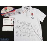 2003 England Signed Rugby Ball a Gilbert replica signature ball features M Johnson, N Baack, M Catt,