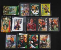Part Sets Australian & South Africa Rugby Cards: Australia: Five signed Futera cards, 1996,