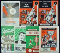 Selection of Scottish semi-final programmes to include 1957 Celtic v Clyde (SLC s/f), 1965 Celtic