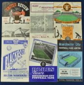 1956/57 Bolton Wanderers away match programmes v Manchester Utd (opening of floodlights), Hearts (