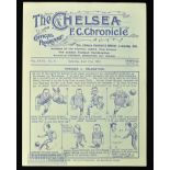 1922/23 Chelsea v Bolton Wanderers Div. 1 match programme 21 April 1923; fold but kept flat, 4