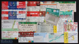 Wales v Less Frequent Opponents Rugby Tickets 1970-2015 (20): v Argentina (5, inc 2 RWCs),