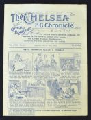 1921/22 Chelsea v West Bromwich Albion Div. 1 match programme 11 March 1922; 4 pager, pencil team