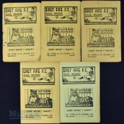 Collection of East Fife home match programmes 1952/53 Dundee, 1953/54 Stirling Albion, 1955/56