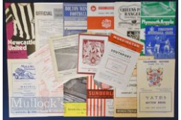 Selection of early Football League cup football match programmes to include 1960/61 QPR v Port Vale,