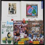 1992 and 1996 France v South Africa Rugby Programmes etc (5): Both tests from 1992 (plus