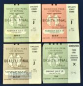 1966 World Cup Football Tickets at Goodison Park features Brazil v Bulgaria, Hungary v Brazil,