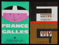 1969/1975 France v Wales Rugby Programmes (2): The issues from Colombes & Parc des Princes