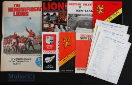 1971/1977/1993 British & Irish Lions Rugby Items (10): Two tests from the great victorious tour of
