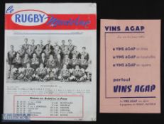 1959 Australia rugby League Tour to France Brochure and Programme (2) - to incl Itinerary tour