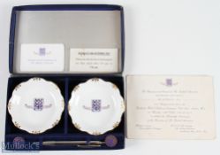 1963 Football Association Centenary Banquet Presentation Set former property of Bert Williams (