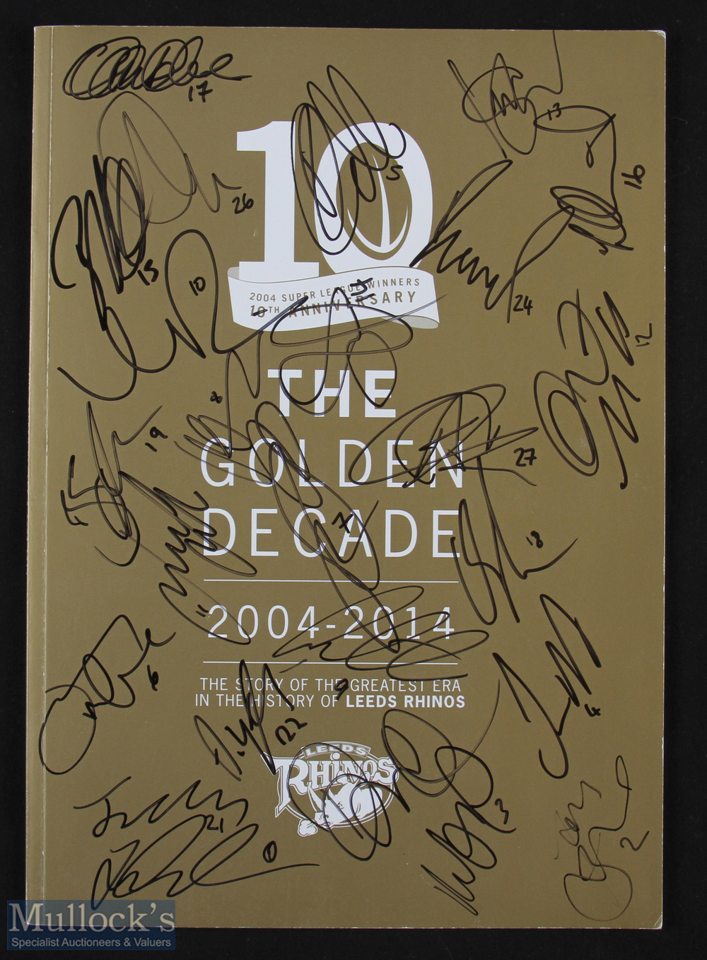 2004 Leeds Rhinos Super League Winners 10th Anniversary signed publication - in the original