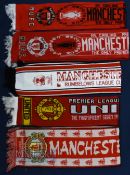 1991-1999 Manchester United Football Premier Titles, Final and Winners Scarfs plus one, A 1991