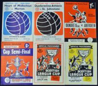 Selection of Scottish semi-final football programmes to include 1958 Hearts v Kilmarnock (SLC s/