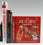 Rugby Books Quartet (4): Sam Warburton, Lions Triumphant 2013, hardback; p/backs, Lions of Wales,