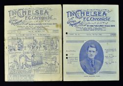 Pre-war Chelsea v West Bromwich Albion Div. 1 match programmes 1931/32 23 April 1932 (neat punch