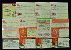 Tickets: Selection of Manchester Utd home match tickets 1982/83 Everton (FAC), 1983/84 Celtic (