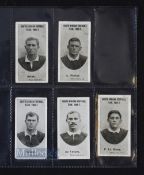 Rare 1906 South African Rugby Team Cigarette Cards (5): Much coveted, Taddy's Springboks b/w