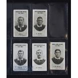 Rare 1906 South African Rugby Team Cigarette Cards (5): Much coveted, Taddy's Springboks b/w