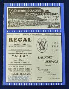 1931/32 Watford Reserves v Swansea Town Reserves Football Programme date 12 December possibly ex