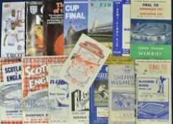 Selection of football programmes to include 1949 FAC final Wolverhampton Wanderers v Leicester City,