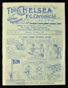 1923/24 Chelsea v West Bromwich Albion Div. 1 match programme Wednesday 12 March 1924 4 pager, ex.