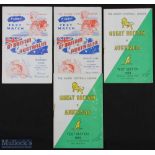 Collection of 1950s Gt Britain v Australia Rugby League Programmes (4) 1952 First Test played at