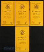 1949/1950 Scotland Home Rugby Programmes (4): A full cycle of Five Nations visitors here, Wales &