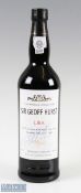 Geoff Hurst Signed Bottle of Dow's Port - signed to the label 'Sir Geoff Hurst L.B.V Hat Trick