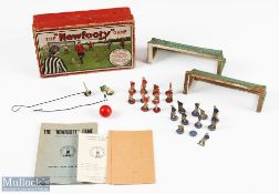 Scarce Pre-War 'The Newfooty Game' Table Football game in original box, features two full teams in